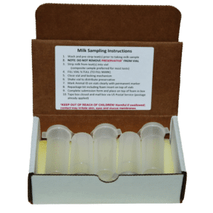 Small Milk Sample Collection Kit