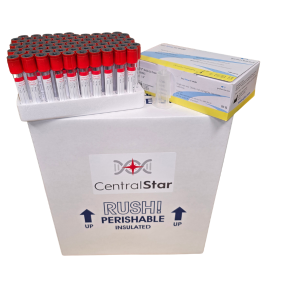 Large Blood and Ear Notch Sample Collection Kit for Dairy & Beef Diagnostic Testing Red Top